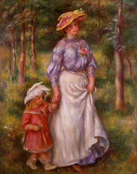 Pierre Auguste Renoir : The Promenade, Julienne Dubanc and Adrienne